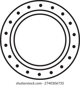 layered circle logo frame double triple line border dot accent surface detail elegant modern minimal branding emblem badge geometric decorative graphic premium template printable clean contemporary design