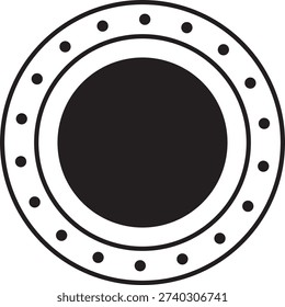 layered circle logo frame double triple line border dot accent surface detail elegant modern minimal branding emblem badge geometric decorative graphic premium template printable clean contemporary design