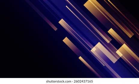 A layered composition of translucent rectangle and diagonal lines in deep and light blue and yellow tones. The overlapping elements - Powered by Shutterstock - Get 15% off with code: PIKWIZARD15