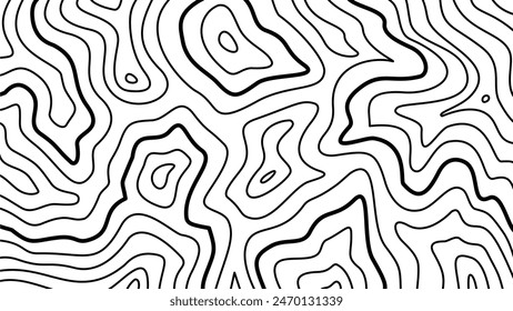 Geschichteter Konturhintergrund. Abstrakter Konturhintergrund. Topographischer Konturhintergrund. Geometrischer Konturkarten-Bildschirmhintergrund. 