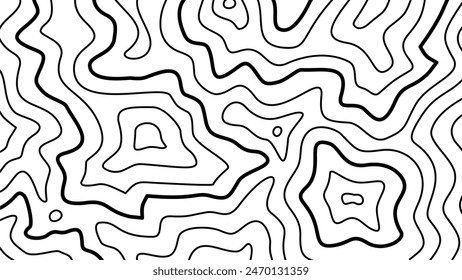 Fondo de contorno superpuesto. Fondo de contorno Abstractas. Fondo de contorno topográfico. Fondo de pantalla de mapa de contorno geométrico. 