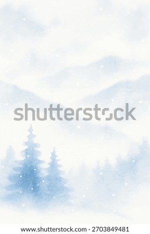 layered depth Misty mountain background