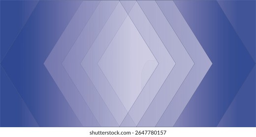 Geschichteter abstrakter Diamanthintergrund mit weichen blauen Farbverläufen und geometrischer Symmetrie. Perfekt für Technologie, Business und kreatives Design. Schlagwörter: abstrakt, Hintergrund, Diamant, Farbverlauf, Technologie