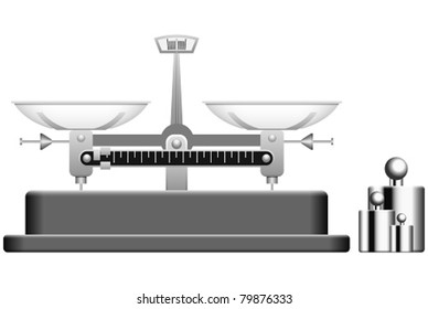 Layered editable vector illustration of Balance Scale and Poise.