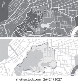 Vetor editável em camadas esboço da ilustração da Cidade do Vaticano, Itália.