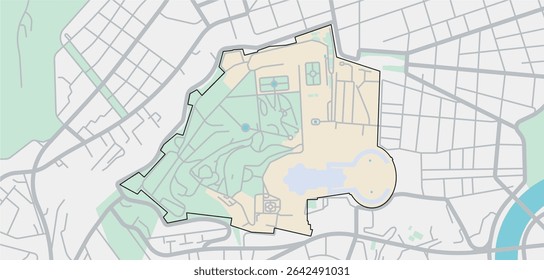 Vetor editável em camadas esboço da ilustração da Cidade do Vaticano, Itália.