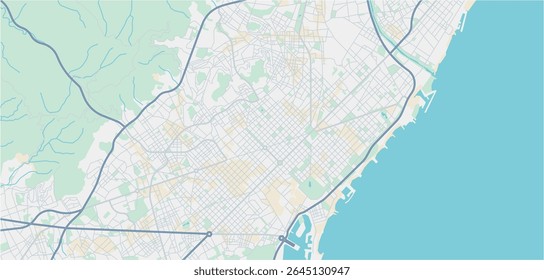 Vetor editável em camadas esboço da ilustração de Barcelona, Espanha.