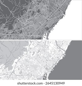 Vetor editável em camadas esboço da ilustração de Barcelona, Espanha.