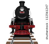 Layered editable vector illustration of Steam Locomotive.