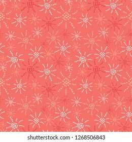 Layered flower texture in shades of coral make this a pretty seamless pattern for textiles, stationery, invitations, fashion, home decor and graphic design projects. Decorative repeat vector design.