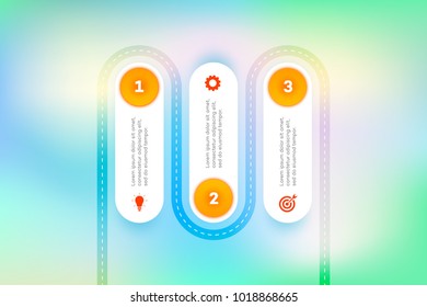 Layered Infographic Timeline. Vector Roadmap, Template For Modern Business Presentation, Annual Reports, Layouts.
