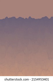 Paisaje paisajístico en capas con gradiente tranquilo
