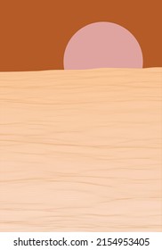 Layered landscape scenery with calm gradient