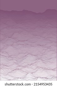 Layered landscape scenery with calm gradient