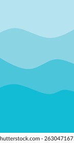Layered Light Blue Wave Abstract Background