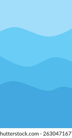 Layered Light Blue Wave Abstract Background
