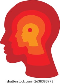 Layered Minds with a Central Focus Point	