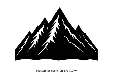 Layered Mountain Silhouettes with Stunning Details