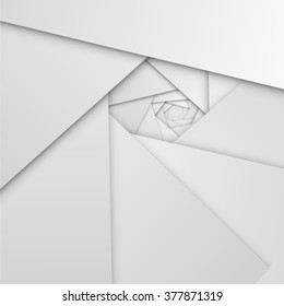 Layered paper, realistic abstract background, vector