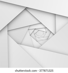 Layered paper, realistic abstract background, vector