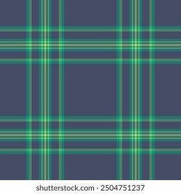 Layered pattern plaid fabric, customize seamless check textile. Style background texture vector tartan in teal and green colors palette.