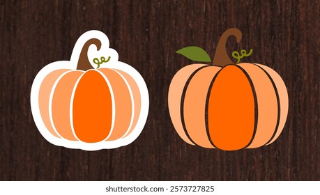 Layered Pumpkin Cutout Bundle, Halloween and Fall-Themed 
#01