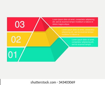 Layered Pyramid. Vector Infographic. The Infographic Template Includes Layered Pyramid With Banners For Text. Illustration Could Be Used As Part Of Business Reports, Learning Materials, Presentation.