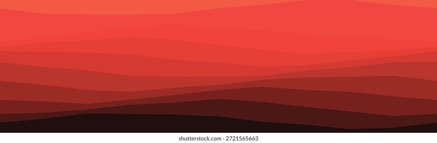 Gradiente vermelho em camadas formando padrões abstratos ondulados, ideal para uso de plano de fundo ou design.