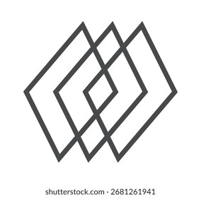 Diseño de elementos de rombos y2k en capas