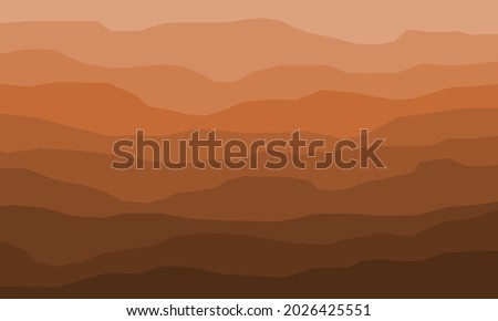 Layered rock and soil subsurface. Brown strata.