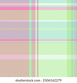 Layered texture background vector, christmas card pattern check fabric. Jpg seamless textile plaid tartan in green and pink colors palette.