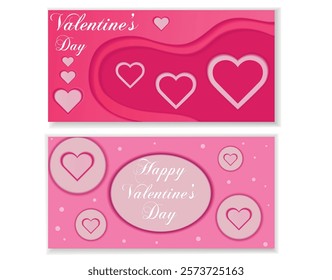 Layered Valentine's Heart Card Design