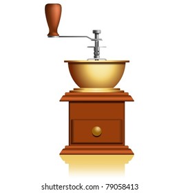 Layered vector illustration of Coffee Grinder.
