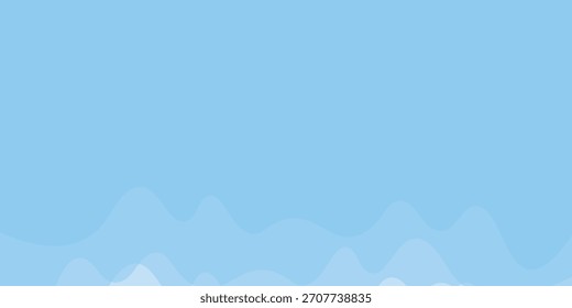Ondas em camadas do oceano ou mar azul com vários efeitos de gradiente branco. Ideal para modelos de design de praia.
