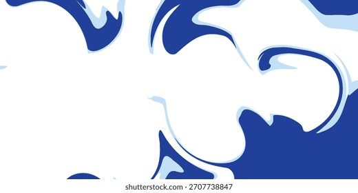 Ondas em camadas do oceano ou mar azul com vários efeitos de gradiente branco. 