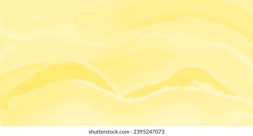 Layered yellow orange watercolor strips. Abstract watercolor paint vector background with fluid texture of banner, cover, digital, card.