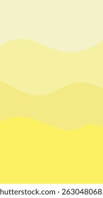 Layered Yellow Wave Abstract Background
