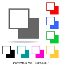 layering icons. Elements of human web colored icons. Premium quality graphic design icon. Simple icon for websites, web design, mobile app, info graphics on white background