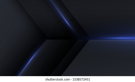 Layers of carbon figures. Layout blank or card. Vector techno background from sheets of metal. Geometrical Shapes from cut Paper