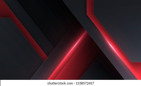 Layers of carbon figures. Layout blank or card. Vector techno background from sheets of metal. Geometrical Shapes from cut Paper
