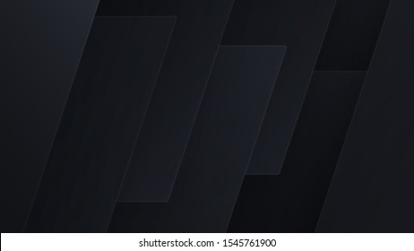 Layers of carbon squares. Layout blank or card. Vector techno background from sheets of metal. Geometrical Shapes from cut Paper