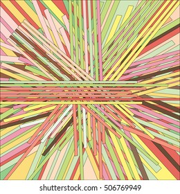 layers of colorful stripes, abstract vector background design