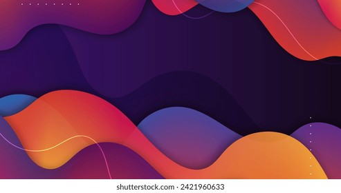 Layers dark colourful shapes  shadows background vector design in eps 10