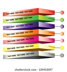 Layers Diagram, colorful