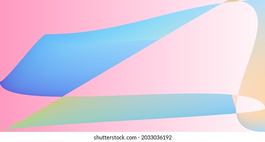 Layers Digital Multicolor Smooth Illustration. Color Neon Pastel Futuristic Office Background. Minimal Modern Shape Psychedelic Dynamic Gradient Mesh. Fluid Technology Rainbow Pink Modern Design.