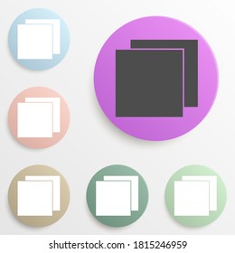 layers of documents badge color set. Simple glyph, flat vector of web icons for ui and ux, website or mobile application