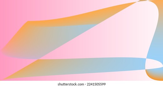 Layers Dynamic Pink Shape Blurred Background. Multicolor Pastel Rainbow Digital Horizontal Lines. Futuristic Modern Fluid Color Illustration. Minimal Smooth Technology Psychedelic Neon Gradient Mesh.