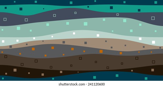layers of the earth abstract graphic background. Seamless pattern.