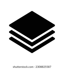 layers glyph icon illustration vector graphic