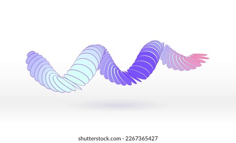 Layers gradient color motion wave abstract element vector background